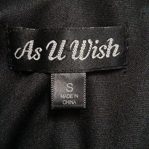 As U WIsh sleeveless sequin mini  black turquois dress Sz  S NWOT - Picture 7 of 7